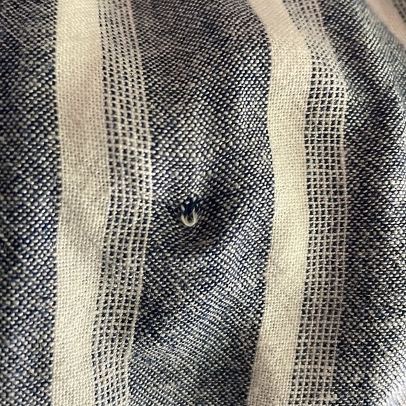 Cloth & Stone for Anthropologie Chambray Striped Romper - Picture 8 of 8